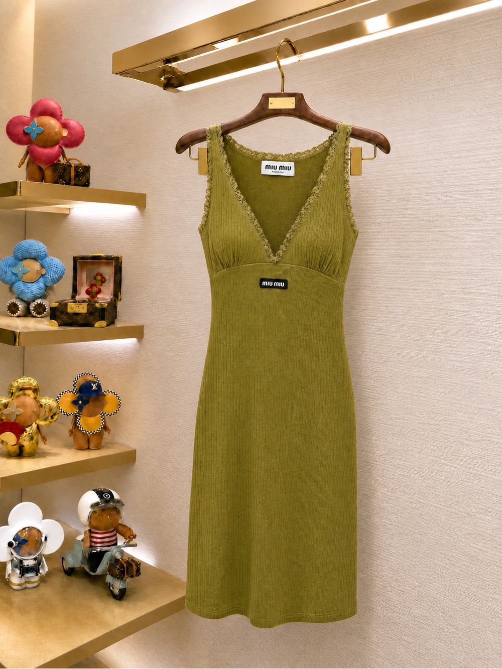 MiuMiu Lace Slip Dress